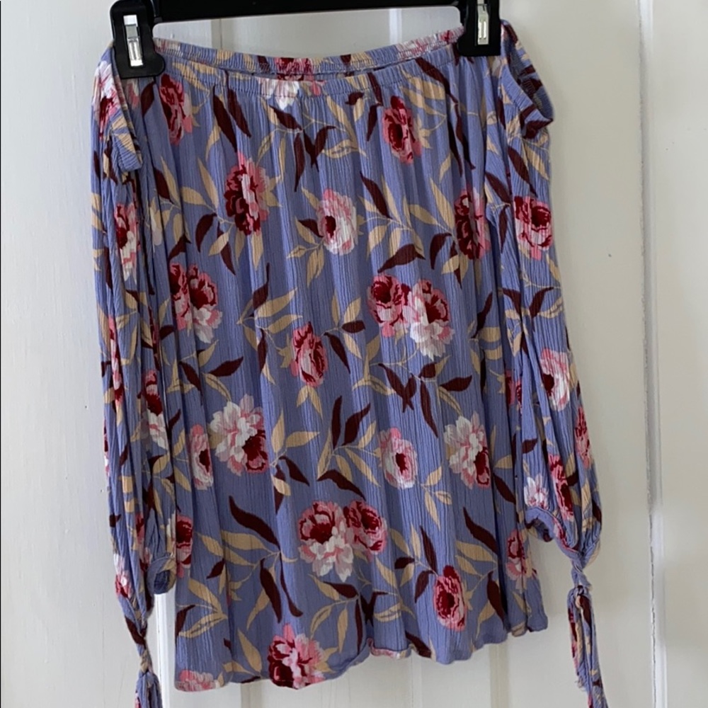 Off the shoulder floral top